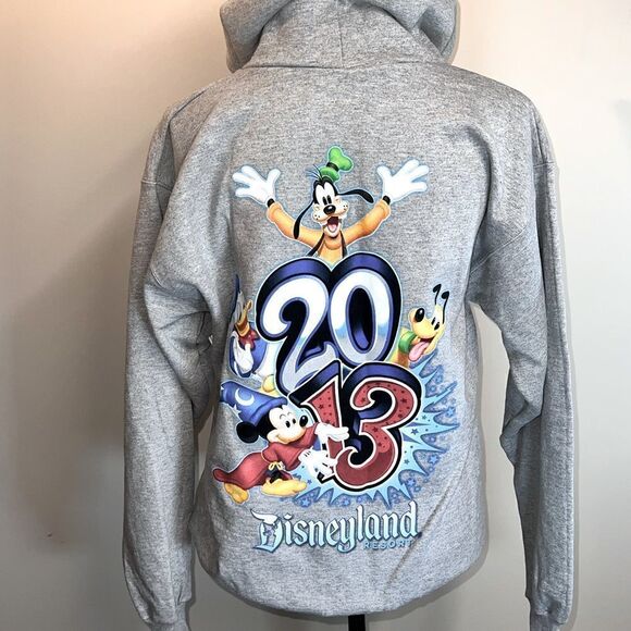 NWT Disneyland Resort 2013 Collectors Full Zip Hoodie Mens Small - Picture 5 of 8